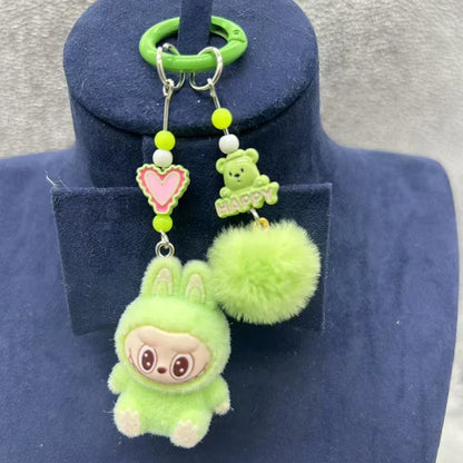 🧸Labubu Mini Sleutelhanger – Voor je Sleutels, Telefoon, Auto & DIY Magic🔑