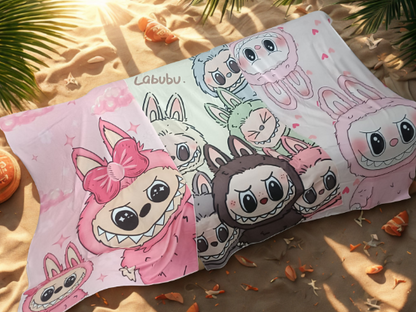 🧼🧸 Labubu Handdoek – Zacht, Speels & Uniek in Stijl