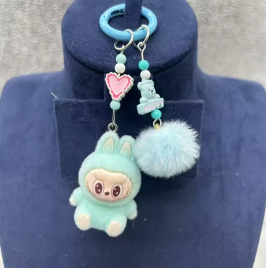 🧸Labubu Mini Sleutelhanger – Voor je Sleutels, Telefoon, Auto & DIY Magic🔑