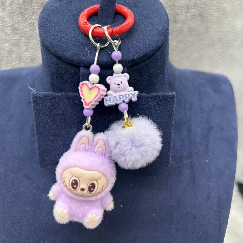 🧸Labubu Mini Sleutelhanger – Voor je Sleutels, Telefoon, Auto & DIY Magic🔑